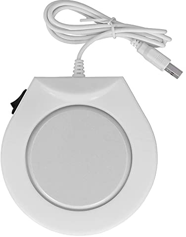 2Pcs Mug Warmer, Cup Warmer for Desk Mug Warmer for Desk Coffee Warmer Warmer Mug Mat USB Plug in Heater Pad Warmer Coaster Placemat for Office Milk Coffee