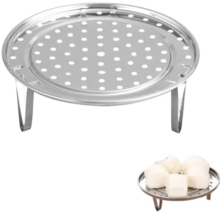 Rejilla Vaporera De Acero Inoxidable, Rejilla Vaporera Multifuncional De 24 Cm, Cesta Vaporera De Acero Inoxidable, Plato Vaporero Inserto Vaporero Con Pata Desmontable Para El Hogar Y El Restaurante
