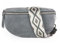 lePelou Bauchtasche aus Veloursleder, Wildleder Bauchtasche, Festival Tasche, Cross Body Tasche, Gürteltasche, Geschenk (Dunkelgrau 6, M)