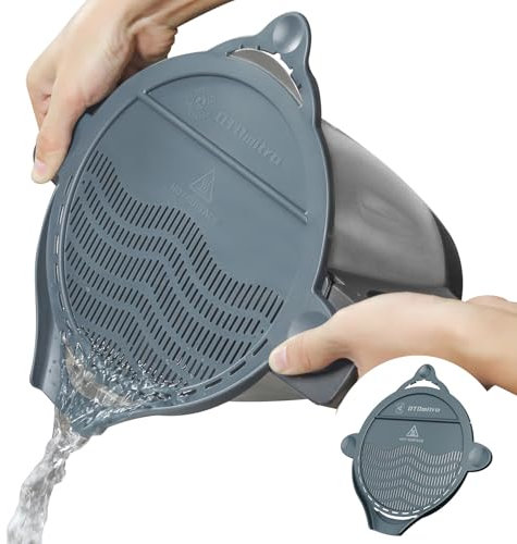 OTOmitra Ausgusssieb für Mixtopf des Monsieur Cuisine Connect und Smart, Siebaufsatz für MCC Lidl Küchenmaschine, Abgießhilfe für MCC, BPA Frei Nudelsieb, MCS Küchensieb, Abgießsieb für Gemüse