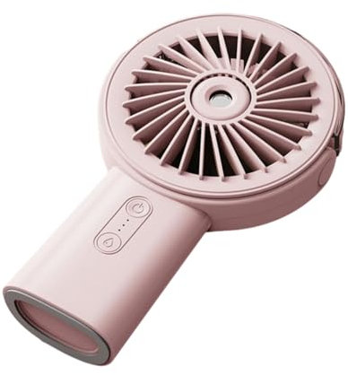 X-Institute Ventilador de nebulización con ventilador de mano pequeño, ventilador recargable, pulverizador de agua, ventilador de mano, ventilador de nebulización para viajes, botellas de spray