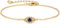 Jenosy 14K Vergoldet Evil Eye Armband Damen Gold Handmade Personalisiertes Verstellbar Anhänger Armband für Frauen Mädchen Schmuck