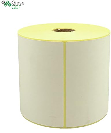 Giese-GEF Thermoetiketten 100 x 150 mm – 500 Versandetiketten Rolle, DHL Etiketten 100 x 150 mm, Thermodirekt, BPA-frei, 1-Zoll-Kern