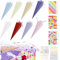 Sunshinestar 32 STK Schultüte Geschwister, Kleine Zuckertüten zum Befüllen, Geschwisterschultüte 20cm Kleine Schultüten für die Einschulung zum Schulanfang mit Aufklebern und Band DIY Faltbare Deko