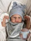 Anano Bambola Reborns Maschio Neonato Tutta in Silicone Morbido 45CM Bambole Che Sembra Vero Realistica Originale Maschietto