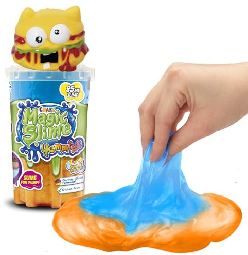 Craze Magic Slime YUMMIES | Schleim Kinder in Neonfarben Farbmischungen mit verschiedenen Saugcharakteren - Slime Set in 85 ml Dose, buntes Kinderschleim rückstandsfrei