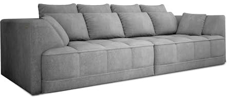 DomiMeble | Big Sofa Tiga XXL, Schlafsofa, Couch, Schlafcouch mit Schlaffunktion 302 cm Breit (Aphrodite 19)