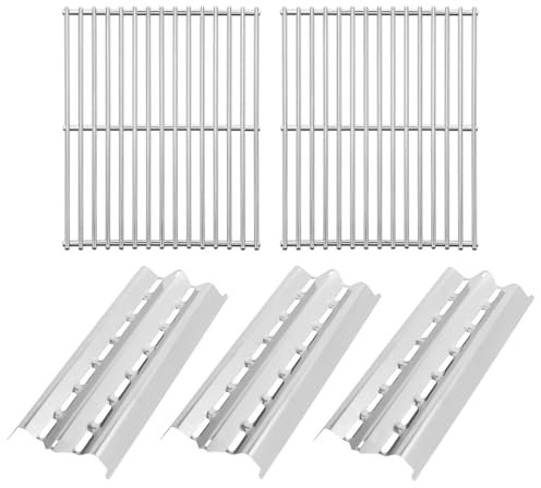Outspark Grill-Ersatzteile für Broil King 986557 9869-54 9869-57, Grillteile für Broil-Mate, Sterling,Signet 320 Flav-R-Wave Heizplatte und 38,1 cm Grillrost
