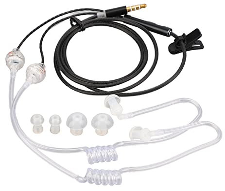 Naroote Air Tube-Kopfhörer, Air Tubes-Kopfhörer, Elektronik, Kabelgebundene Air Tube-Ohrhörer, Ergonomische Strahlung mit Geräuschreduzierung, Tragbares Binaurales 3,5-mm-Air