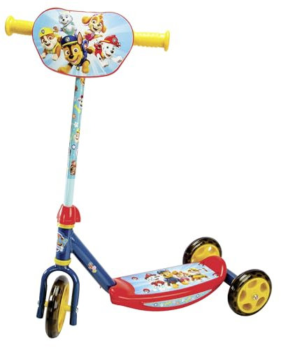 Smoby - Paw Patrol Kinderroller - 3 Räder - Höhenverstellbarer Lenker - rutschfeste Trittfläche - Stabile Konstruktion - Leicht & transportierbar - Ab 3 Jahren