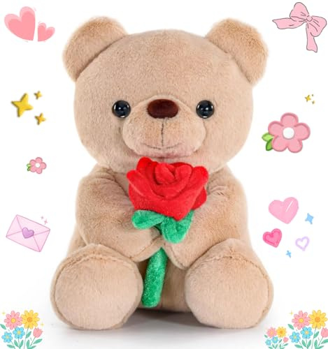 Teddybär Kuscheltier Plüschtier Klein Spielzeug: Teddybär Klein Süßes Stofftier Spielzeug, Soft Cuddly Friends, Geschenke für Kinder, Jungen, Mädchen & Freundin, Geburtstag Weihnachten Valentinstag