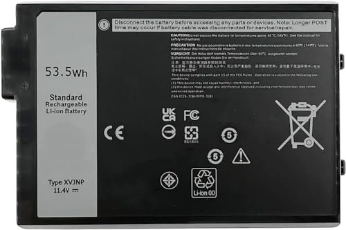 XVJNP Laptop Battery Compatible for Dell Latitude 5430 7330 Rugged Extreme P148G P148G001 P149G P149G001 Series 6JRCP 06JRCP 11.4V 53.5Wh
