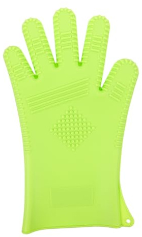 SOIMISS Hitzebeständige Silikon Ofenhandschuhe Extra Groß und Hitzebeständige Grillhandschuhe und Bbq Handschuhe zum Backen Kochen Vielseitig für Küche und Haarstyling Geeignet