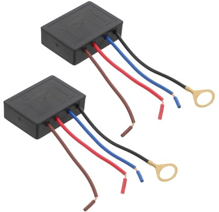 WATIIFUFU 2 piezas Módulo Interruptor Sensor Táctil para Lámpara de Mesa Control de Intensidad Regulable Fácil Instalación Compatible con Bombillas LED de Negro