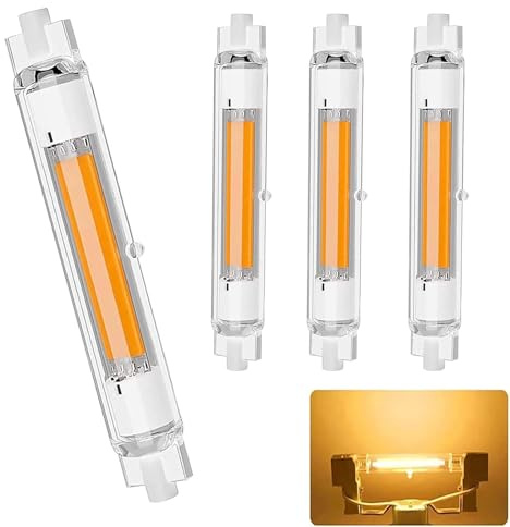 MJGFD R7S LED 118mm 30W Dimmbar Ersatz für 300W Halogen Lampen | Led R7s 118mm Neutralweiß 4500K 3000LM, Led Stab Kein Flackern, 360°Abstrahlwinkel, 4er Pack