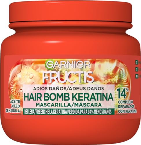 Garnier Fructis Mascarilla Capilar Adiós Daños, 320ml