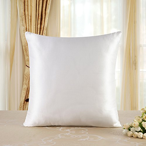Townssilk 19 Momme 100% Seide Kissenbezug 1 Stück 80x80cm Naturalwhite