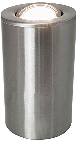 Satin Chrome GU10 Floor or Table Lamp Uplighter with Tilt Capability by Happy Homewares