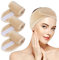 KinHwa Haarband Kosmetik Stirnband Frottee 3 Stück Haarband schminken Verstellbare Haarschutzband mit Klettverschluss Mikrofaser Haarbänder kosmetik für Make Up, Sport, Yoga, Spa, Gesicht, Cream