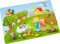 HABA 304430 - Greifpuzzle Obstgarten, 8-teiliges Holzpuzzle mit Naturmotiven und großen, griffigen Holzknöpfen, Holzspielzeug ab 12 Monaten