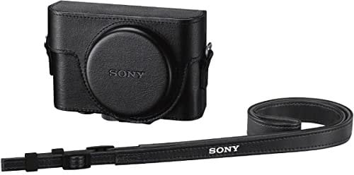 Sony LCJ-RXK Schutzhülle für Kameras der RX100-Serie (Lederoptik, Staub- und Kratzschutz, Kameratasche passend für RX100, RX100M2, RX100M3, RX100M4, RX100M5, RX100M6, RX100M7) schwarz