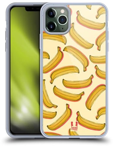 Head Case Designs Banana Fruit Prints Gel Case [Military Grade Protection] Compatible with Apple iPhone 11 Pro Max and Compatible with MagSafe
