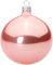 Sikora Essentials Klassische Christbaumkugeln aus Glas - Hochglanz - 6 Farben 3 Größen Premium Qualität, Farbe/Modell:Rosa Hochglanz 4er Set, Höhe in cm:8 cm