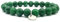 KARDINAL WEIST Jade Armband, Edelstein Perlen, Kraftstein Schmuck für Damen und Herren, Chakra - Glücksbringer - Freundschaft (M, dunkelgrün)