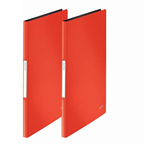 Leitz Solides Sichtbuch PP A4 (2x Hellrot, 20 Hüllen)
