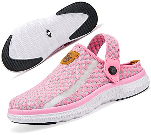 Zoccoli Donna Sabot da Giardi Pantofole Ciabatta da Mare e Spiaggia Ciabattine da Casa Sandalo Estate Legger Rosa 39