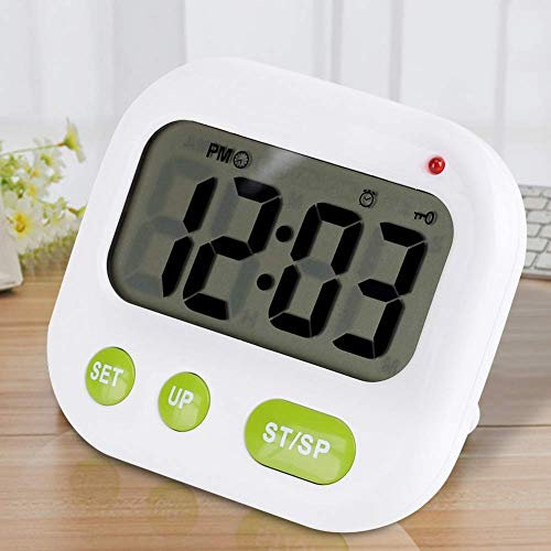 Multifunctional Alarm Clock, Digital Alarm Clock for Bedroom Travel Office ,Loudly Vibrating Alarm Clock With Backlight Led Light, Music/Vibration For Learning Office