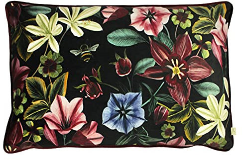 Evans Lichfield Mitternachtsgarten Aquilegia Kissenbezug, Polyester, Shiraz, 40 x 60cm