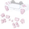 eXtremeRate Boutons Remplacement pour ps5 Manette BDM-010/020, Kit de Boutons D-Pad R1 R2 L1 L2 Triggers Share Options avec Outils pour ps5 Controller, Rose