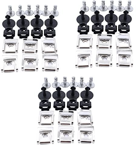 TAKPART 60Stk. 5-tlg.Unterboden Unterfahrschutz Motorunterbodenabdeckung Befestigung Clips Klammern Stoßstangen 4A0805121A 4A0805163