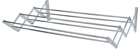 Cofan Tendedero Extensible para Pared | Fabricado en Aluminio | Plegable con 6 Barras de Secado | Medida: 80 x 45,5 cm