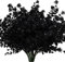 RECUTMS Black Artificial Flowers, Fake Outdoor UV Resistant Plants Faux Plastic Greenery Shrubs Indoor Outside Hanging Planter Home Kitchen Office Wedding, Garden Decor (Black)
