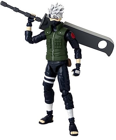 Bandai - Anime Heroes - Naruto Shippuden - Anime Heroes Figur 17 cm - Kakashi Hatake Vierter Großer Ninjakrieg - Offizielle Lizenz - Gelenkige Kakashi Figur - Spielzeug für Kinder ab 4 Jahren - 36963