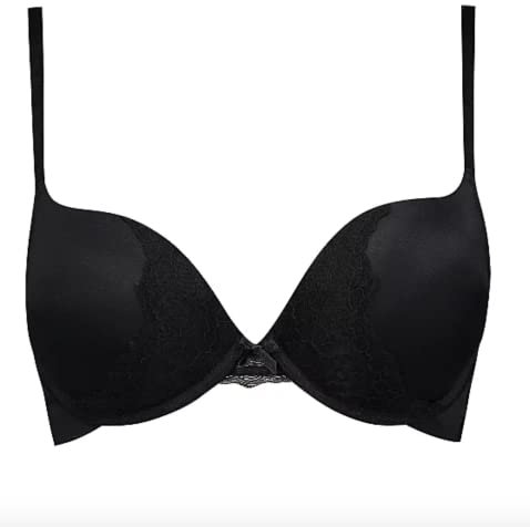 2 Sizes Bigger Boost Bra Super maximise Push Up Thick Padded Bombshell VS add 2 Cups Assets Full Effect (as8, Cup_Band, b, 36, Black)
