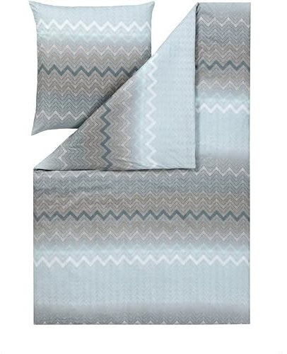 ESTELLA Bettwäsche Nikita Mako Batist (aquamarin 140, 1 x 80x80 + 1 x 155x220 cm)
