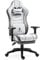 Dowinx Silla Gaming de Tela con cojín de muelles ensacados, sillón ergonómico para Gaming con función de Masaje, Silla de Oficina Grande y Alta con reposapiés XXL, Gris