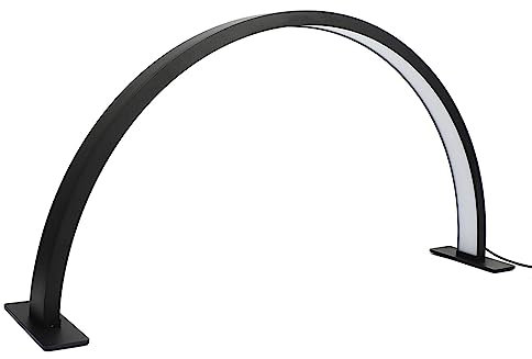 Bewinner Halbmondlampe für Wimpernverlängerung, 35 W, 28 Zoll Wimpern-LED-Licht, Dimmbare Nagel-Schreibtischlampe aus Aluminiumlegierung für Schönheit, Hautpflege, Augenbrauen, Erstellung