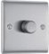 AMK® BG LED Dimmer Switch 1 Gang 2 Way 400W Brushed Steel
