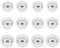 Replacement Ear Tips Eartips Ear Plug Ear Gels Compatible with JBL Vibe 200TWS Earbuds,JNSA Silicone Ear Tip Replacement for JBL Vibe 200TWS,S/M/L 6 Pairs,White 532