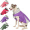 Huntboo Hundemantel, Wintermantel Hund, Hundemantel Wasserdicht, Hundejacke Winter, Winddicht und mit Reflektierenden Streifen, Bleiben Sie Warm und Sichtbar (Lila,XL