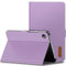 INFILAND Funda para Samsung Galaxy Tab A9 de 8,7 pulgadas 2023 (SM-X110/X115/X117) - Funda ligera de piel sintética ultrafina con soporte multiángulo para Galaxy Tab A9 de 8,7 pulgadas, morado claro