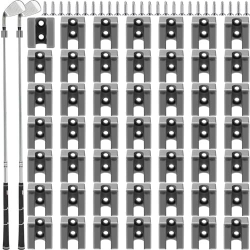 Deekin 30 Pcs Golf Club Holder Golf Club Rack Storage Organizer for Garage Hanger Wall Mount with 60 Pcs Screws for Wall Display, Grip up Type(Suits for 0.39 Inch)