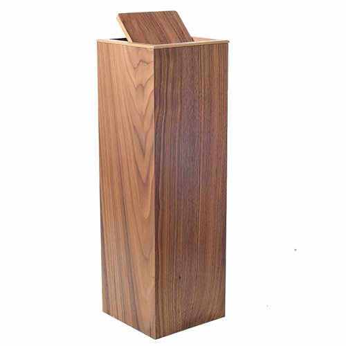 VENBER Cubos de Basura para Exterior Papeleras de Reciclaje, papeleras de Madera Bote de Basura Oficina Restaurante Almacenamiento Basura Papeleras Papeleras Basura y Reciclaje Cubos