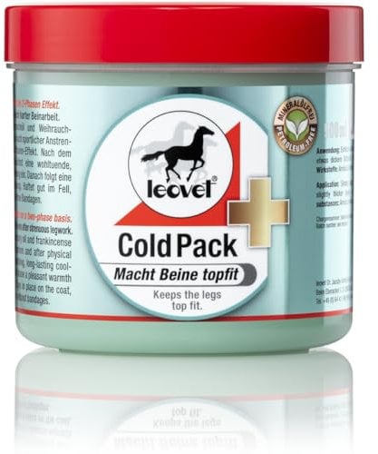 RL24 leovet - Cold Pack Apothekers Pferdesalbe für Mensch & Pferd | Pferdebalsam wirkt kühlend & wärmend | Pferdegel für Muskeln & Gelenke | verbessert die Beweglichkeit | 1 x 500 ml