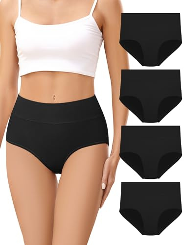 VOENXE Culotte Femme Coton Taille Haute,Slip Post Partum Accouchement
