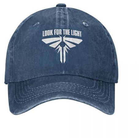 TeysHa Baseballkappe mit Snapback-Sonnenhut TLOU-Baseballkappen klassischer Distressed-Denim-Look für das Licht Firefly-Logo Snapback-Kappe unstrukturierte Kappen Hut